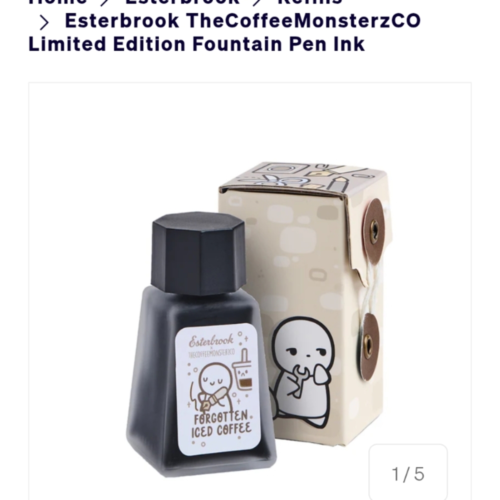 Coffeemonsterzco Forgotten Iced Coffee Fountain Pen Ink